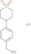 4-​(1,​1-​dioxido-​4-​thiomorpholinyl)​-​benzenemethanamine hydrochloride