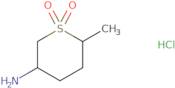 Tetrahydro-â€‹6-â€‹methyl-â€‹2H-â€‹thiopyran-â€‹3-â€‹amine 1,â€‹1-â€‹dioxide hydrochloride
