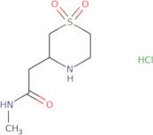 2-(1,1-Dioxo-1Î»â¶-thiomorpholin-3-yl)-N-methylacetamide hydrochloride