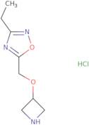 5-[(Azetidin-3-yloxy)methyl]-3-ethyl-1,2,4-oxadiazole hydrochloride