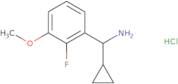 Cyclopropyl(2-fluoro-3-methoxyphenyl)methanamine hydrochloride