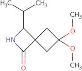 6,6-Dimethoxy-3-(propan-2-yl)-2-azaspiro[3.3]heptan-1-one