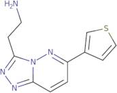 2-(6-(Thiophen-3-yl)-[1,2,4]triazolo[4,3-b]pyridazin-3-yl)ethan-1-amine