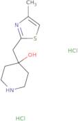 4-[(4-Methyl-1,3-thiazol-2-yl)methyl]piperidin-4-ol dihydrochloride