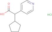 2-Cyclopentyl-2-(pyridin-4-yl)acetic acid hydrochloride
