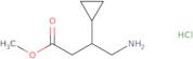 Methyl 4-amino-3-cyclopropylbutanoate hydrochloride