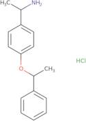 1-[4-(1-Phenylethoxy)phenyl]ethan-1-amine hydrochloride