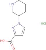 1-(Piperidin-3-yl)-1H-pyrazole-3-carboxylic acid hydrochloride