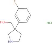 [3-(3-Fluorophenyl)pyrrolidin-3-yl]methanol hydrochloride