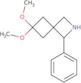 6,6-Dimethoxy-1-phenyl-2-azaspiro[3.3]heptane