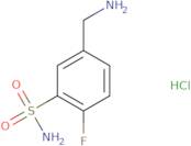 5-(Aminomethyl)-2-fluorobenzene-1-sulfonamide hydrochloride