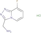 (8-Fluoro-[1,2,4]triazolo[4,3-a]pyridin-3-yl)methanamine hydrochloride