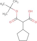 3-(tert-Butoxy)-2-cyclopentyl-3-oxopropanoic acid