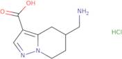 5-(Aminomethyl)-4H,5H,6H,7H-pyrazolo[1,5-a]pyridine-3-carboxylic acid hydrochloride