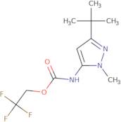 2,2,2-Trifluoroethyl N-(5-tert-butyl-2-methyl-2,3-dihydro-1H-pyrazol-3-ylidene)carbamate