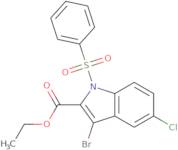 Ethyl 3-bromo-5-chloro-1-(phenylsulfonyl)-1H-indole-2-carboxylate