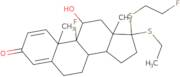 (9xi,11β,17α)-17-(Ethylsulfanyl)-9-fluoro-17-[(2-fluoroethyl)sulfanyl]-11-hydroxyandrosta-1,4-dien…