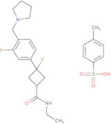 trans-N-Ethyl-3-fluoro-3-[3-fluoro-4-(1-pyrrolidinylmethyl)phenyl]-cyclobutanecarboxamide 4-methylbenzenesulfonate