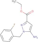 Ethyl 5-amino-1-(2-fluorobenzyl)-1H-pyrazole-3-carboxylate