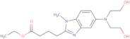 Ethyl-4-(5-(bis(2-hydroxyethyl)amino)-1-methyl-1H-benzo[d] imidazol-2-yl)butanoate