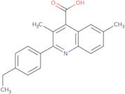 2-(4-Ethylphenyl)-3,6-dimethylquinoline-4-carboxylic acid