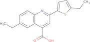 6-Ethyl-2-(5-ethylthien-2-yl)quinoline-4-carboxylic acid