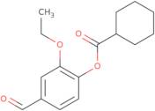 2-Ethoxy-4-formylphenyl cyclohexanecarboxylate