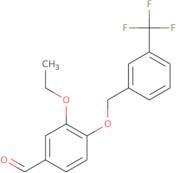 3-Ethoxy-4-{[3-(trifluoromethyl)benzyl]oxy}benzaldehyde