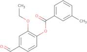 2-Ethoxy-4-formylphenyl 3-methylbenzoate