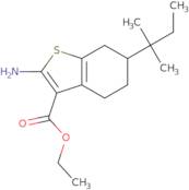 Ethyl 2-amino-6-(1,1-dimethylpropyl)-4,5,6,7-tetrahydro-1-benzothiophene-3-carboxylate