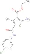 Ethyl 2-amino-5-{[(4-chlorophenyl)amino]carbonyl}-4-methylthiophene-3-carboxylate