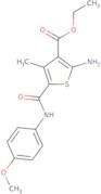 Ethyl 2-amino-5-{[(4-methoxyphenyl)amino]carbonyl}-4-methylthiophene-3-carboxylate