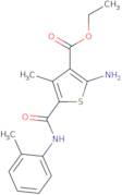 Ethyl 2-amino-4-methyl-5-{[(2-methylphenyl)amino]carbonyl}thiophene-3-carboxylate