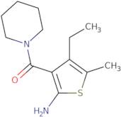 4-Ethyl-5-methyl-3-(piperidin-1-ylcarbonyl)thien-2-ylamine