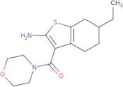 6-Ethyl-3-(morpholin-4-ylcarbonyl)-4,5,6,7-tetrahydro-1-benzothien-2-ylamine