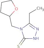 5-Ethyl-4-(tetrahydrofuran-2-ylmethyl)-4H-1,2,4-triazole-3-thiol