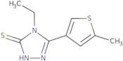 4-Ethyl-5-(5-methylthien-3-yl)-4H-1,2,4-triazole-3-thiol