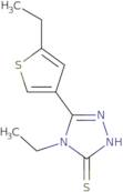 4-Ethyl-5-(5-ethylthien-3-yl)-4H-1,2,4-triazole-3-thiol