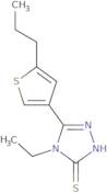 4-Ethyl-5-(5-propylthien-3-yl)-4H-1,2,4-triazole-3-thiol