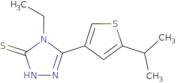 4-Ethyl-5-(5-isopropylthien-3-yl)-4H-1,2,4-triazole-3-thiol