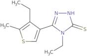 4-Ethyl-5-(4-ethyl-5-methylthien-3-yl)-4H-1,2,4-triazole-3-thiol