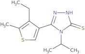 5-(4-Ethyl-5-methylthien-3-yl)-4-isopropyl-4H-1,2,4-triazole-3-thiol