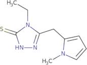 4-Ethyl-5-[(1-methyl-1H-pyrrol-2-yl)methyl]-4H-1,2,4-triazole-3-thiol