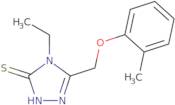 4-Ethyl-5-[(2-methylphenoxy)methyl]-4H-1,2,4-triazole-3-thiol