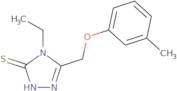 4-Ethyl-5-[(3-methylphenoxy)methyl]-4H-1,2,4-triazole-3-thiol