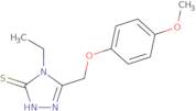 4-Ethyl-5-[(4-methoxyphenoxy)methyl]-4H-1,2,4-triazole-3-thiol