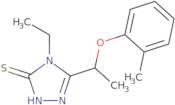 4-Ethyl-5-[1-(2-methylphenoxy)ethyl]-4H-1,2,4-triazole-3-thiol