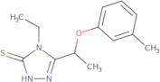 4-Ethyl-5-[1-(3-methylphenoxy)ethyl]-4H-1,2,4-triazole-3-thiol