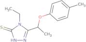 4-Ethyl-5-[1-(4-methylphenoxy)ethyl]-4H-1,2,4-triazole-3-thiol