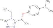 4-Ethyl-5-[1-(4-isopropylphenoxy)ethyl]-4H-1,2,4-triazole-3-thiol